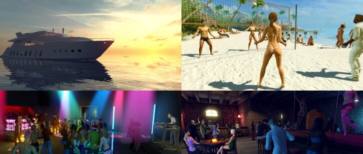 adult virtual worlds collage of screenshots